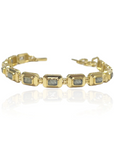 Gold Labradorite Beryl Tennis Bracelet