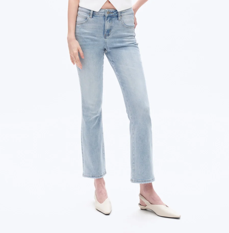 Mid Rise Boot Cut- Blue