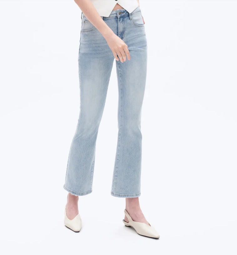 Mid Rise Boot Cut- Blue