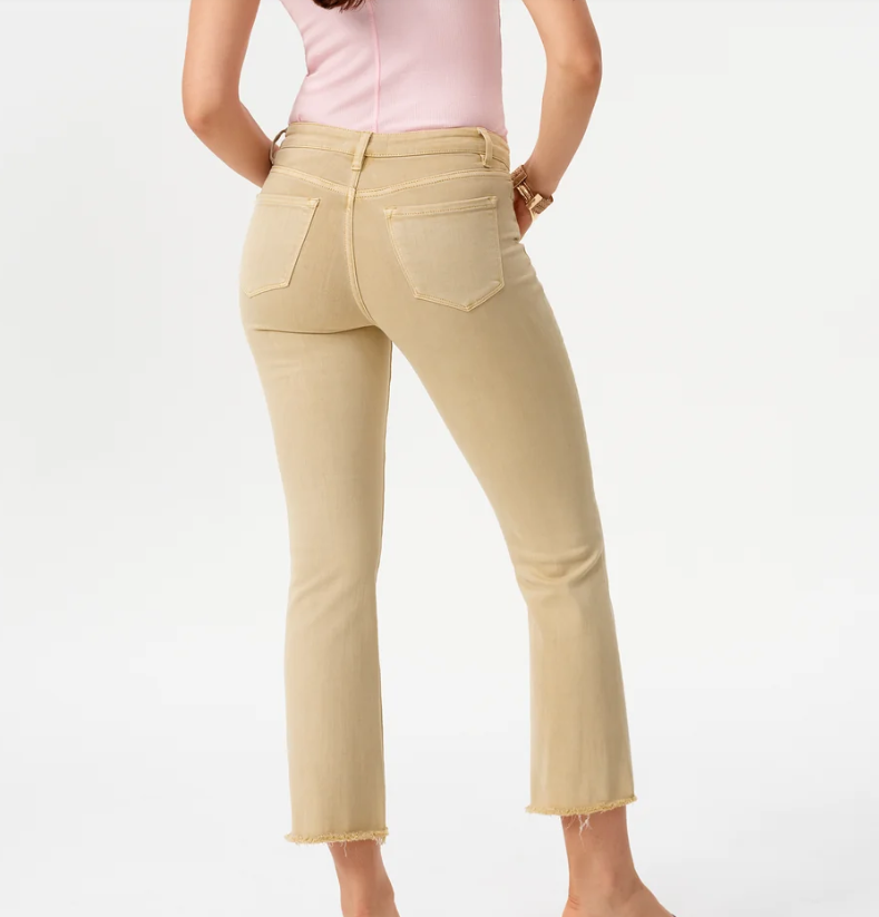 Mid Rise Bootcut- Khaki