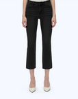 Mid Rise Straight Jeans - Black