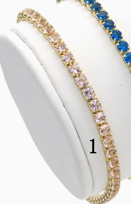 Pink CZ Tennis Bracelet