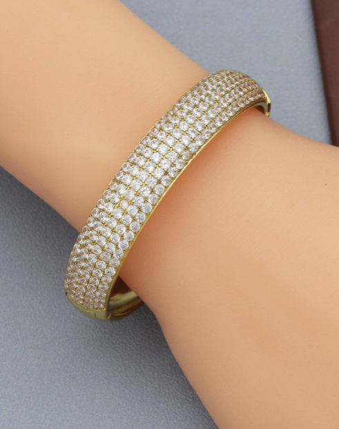 CZ Band Bangle Bracelet