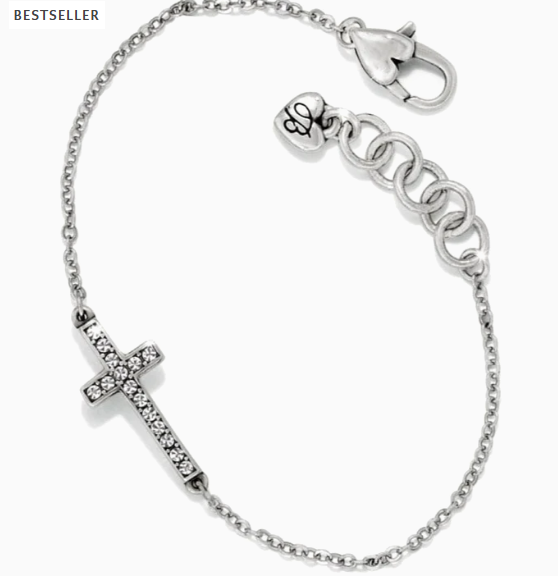 Sil/STN Starry Night Cross Bracelet