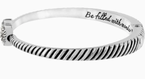 Celestia Heart Hinged Bangle