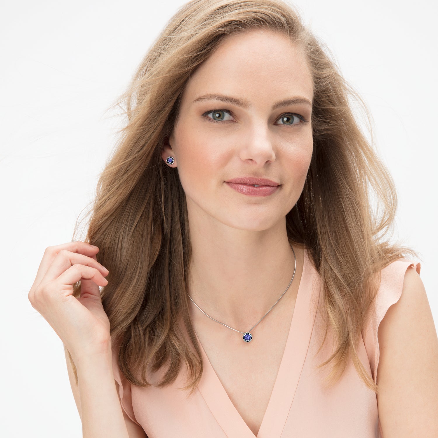 Twinkle Mini Post Earrings - Tanzanite