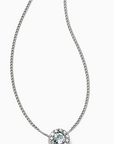 Silver Illumina Mini Solitaire Necklace