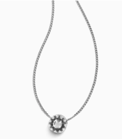 Silver Illumina Mini Solitaire Necklace