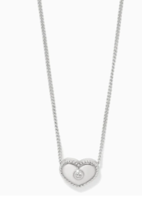 Silver Illumina Celeste Heart