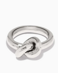 Interlok Single Knot Ring - Silver
