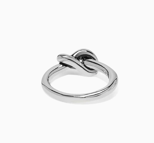 Interlok Single Knot Ring - Silver