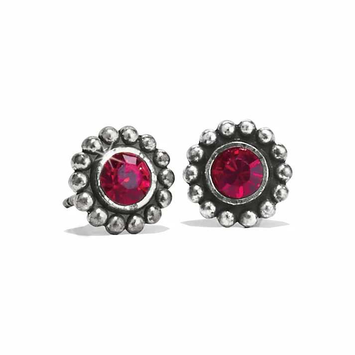 Sil/Garnet Twinkle Mini Post