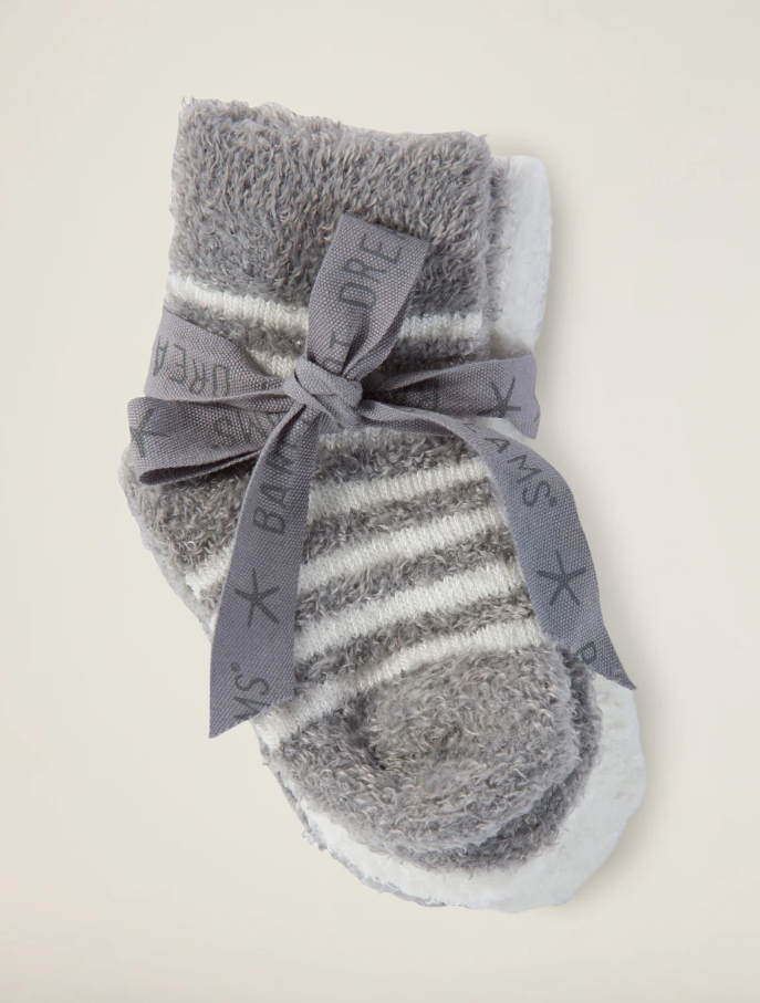 CozyChic Lite® Infant Sock Set - Pewter