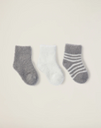 CozyChic Lite® Infant Sock Set - Pewter