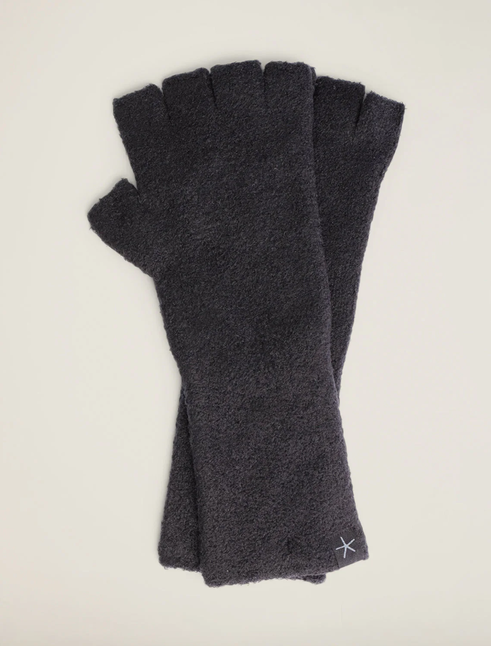 CozyChic Lite® Fingerless Gloves - Black