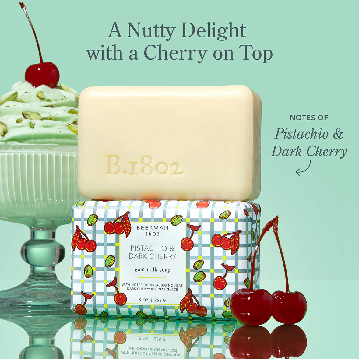 Pistachio & Dark Cherry