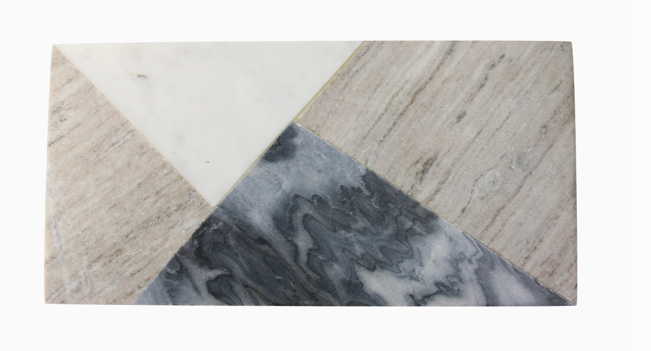 Geometric Marble Rectangular Board