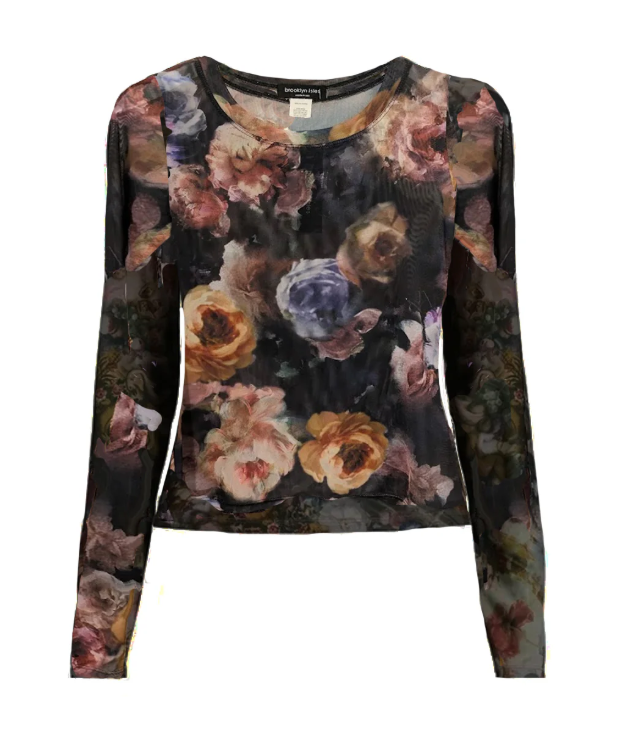 Mesh Floral Shirt