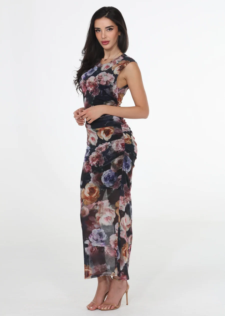 Floral Mesh Dress