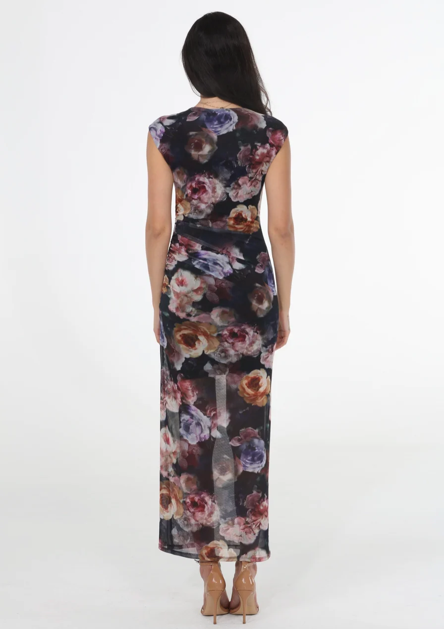 Floral Mesh Dress