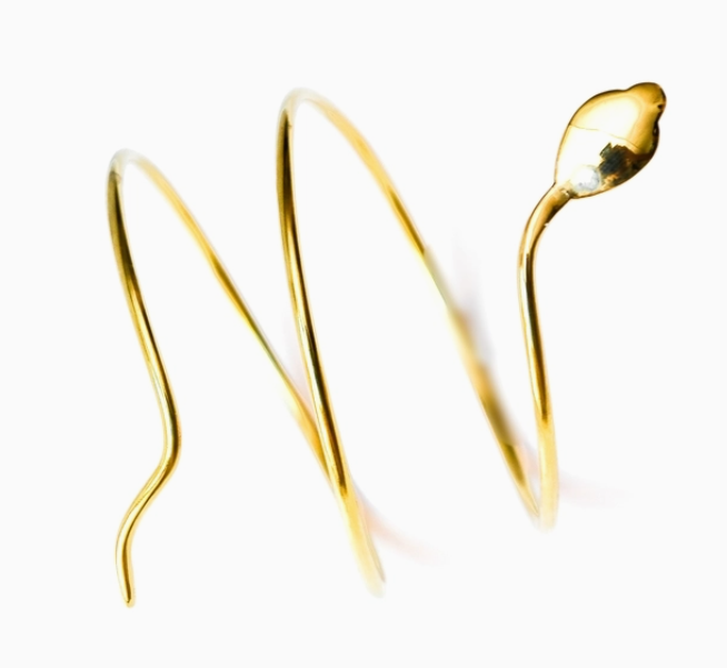 Brass Cobra Snake Cuff