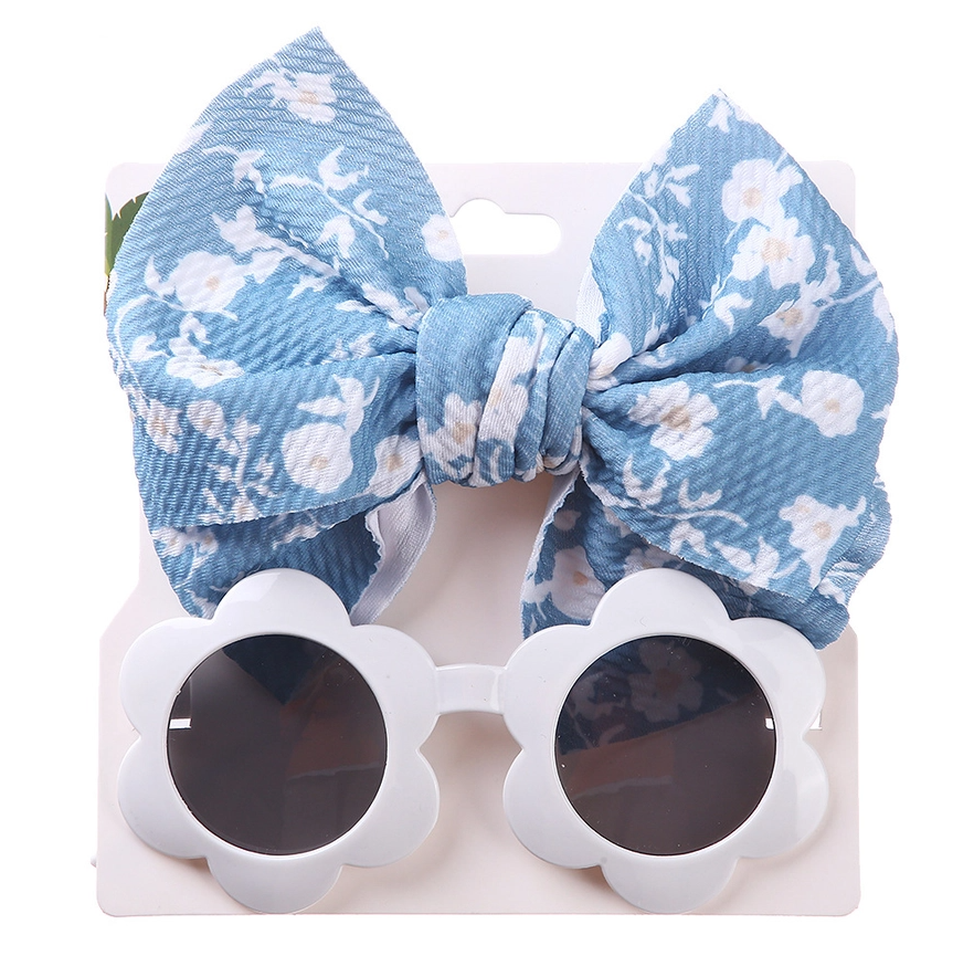 Sunglasses &amp; Headband Set - Blue