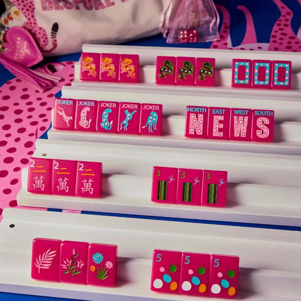 Springtime Safari Tiles - Wild Pink