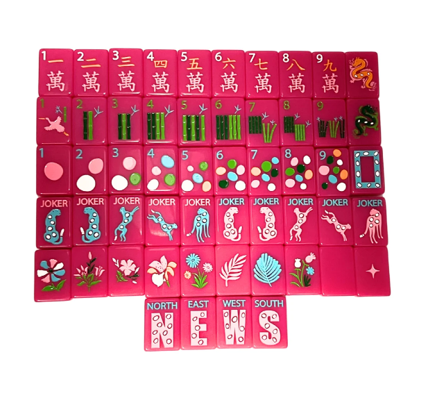 Springtime Safari Tiles - Wild Pink