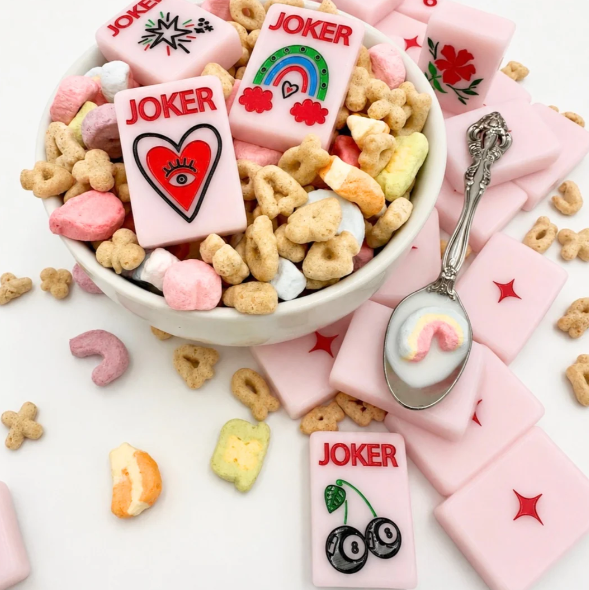Lucky Charms Tiles - Marshmallow Pink