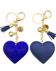 Heart Charm - Cobalt Blue