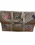 Patch Perfect Quilted Tote - Gold