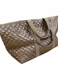 Patch Perfect Quilted Tote - Gold