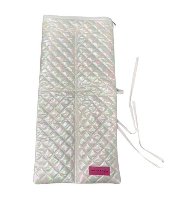 Quilted Rack Bag - Iridescent White