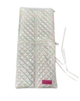 Quilted Rack Bag - Iridescent White