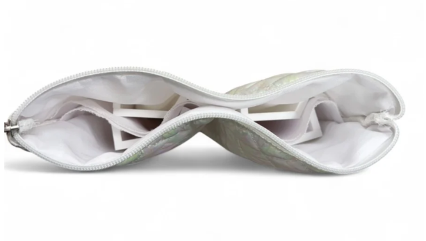 Quilted Rack Bag - Iridescent White