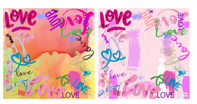 Double Sided Mat - Double Fun/Love Graff