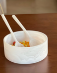 White Resin Salad Bowl Medium