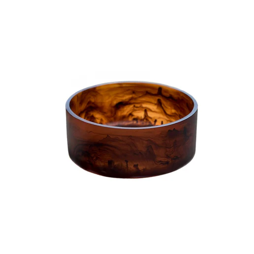 Brown Resin Salad Bowl Small