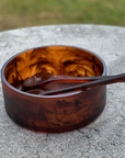 Brown Resin Salad Bowl Small