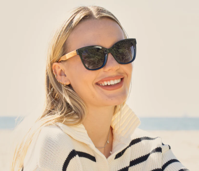 Nora Sun Readers - Onyx/Walnut