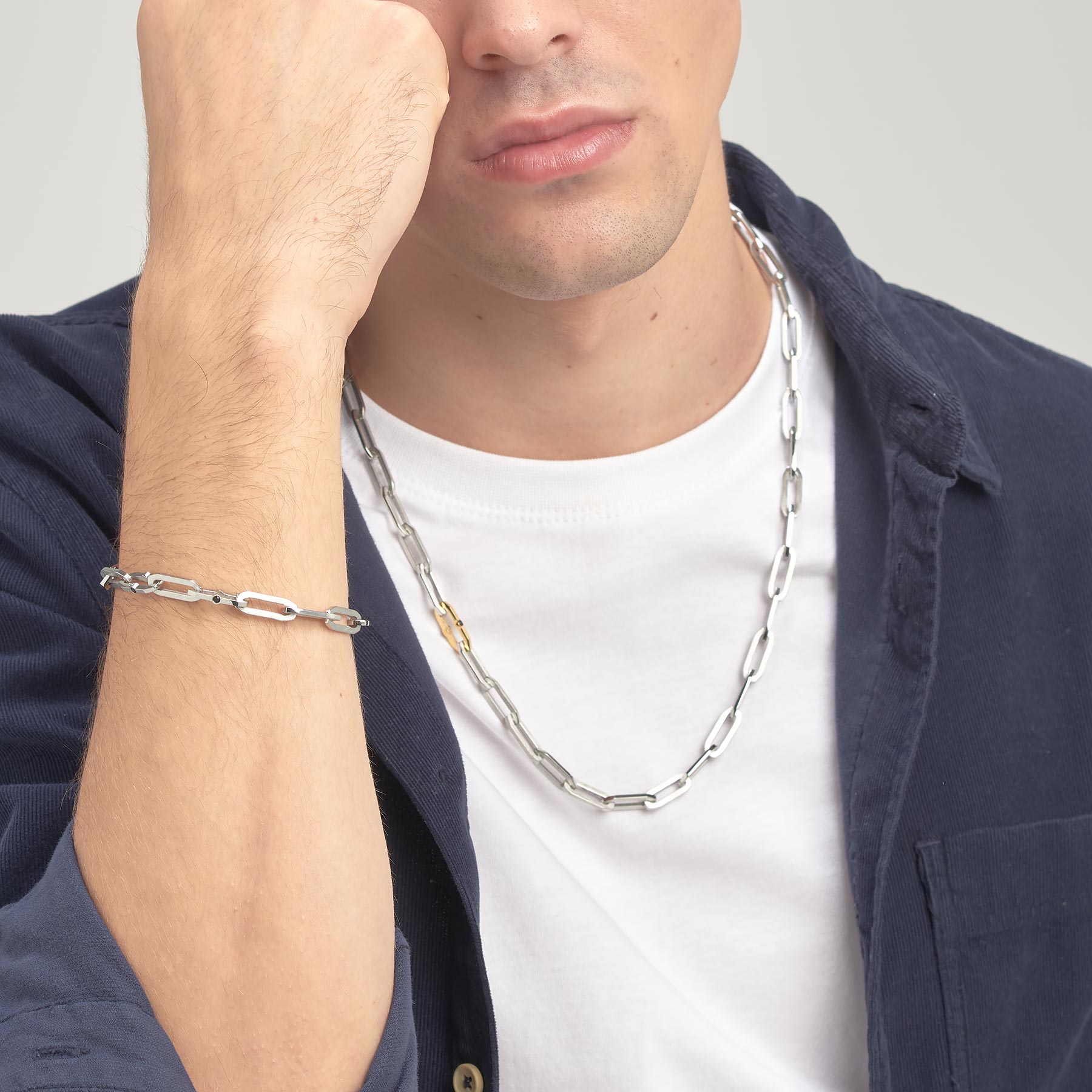 Mens Bike Chain Link Bracelet