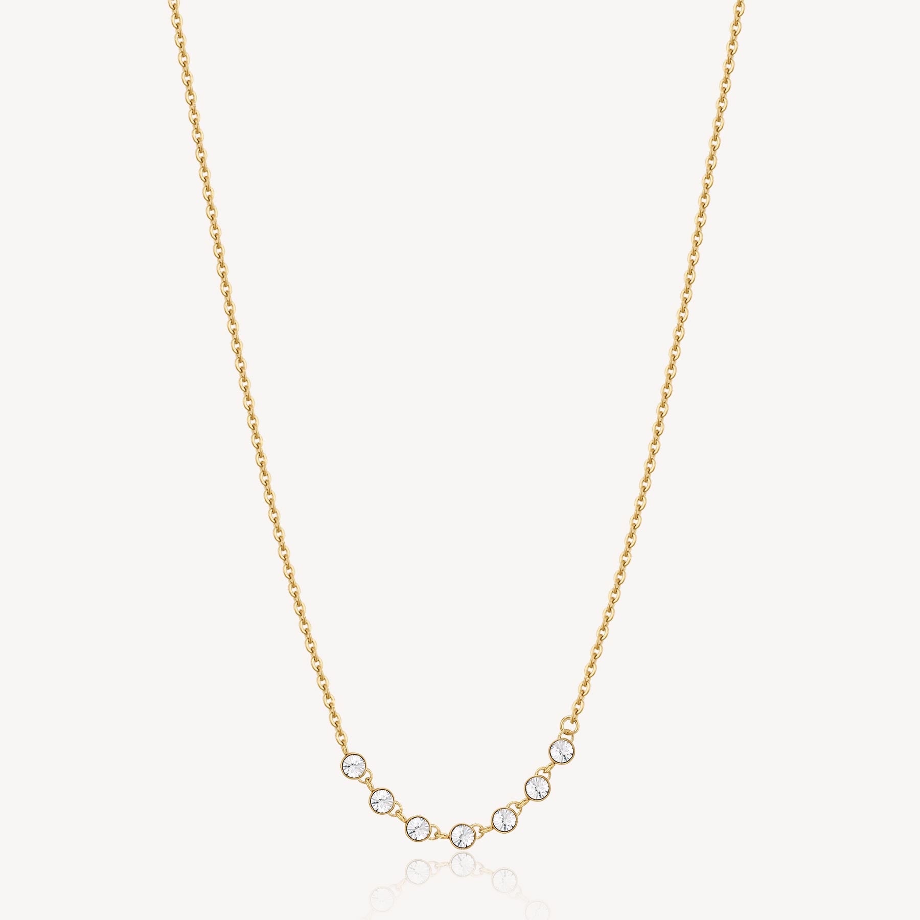Symphonia Small Crystals Necklace - Gold