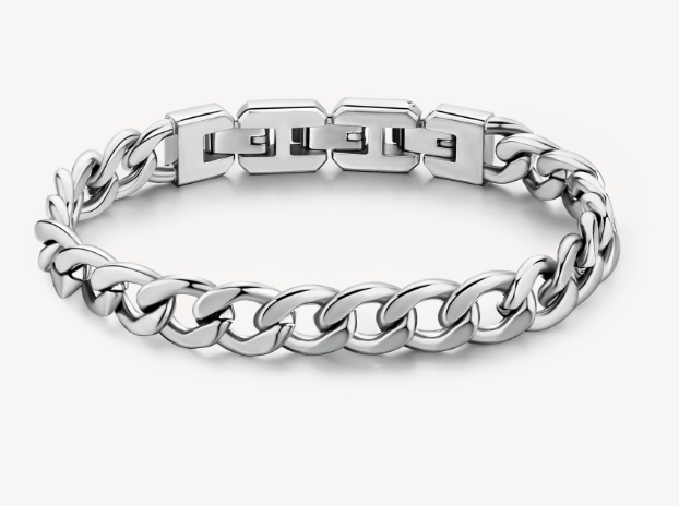 Mens Stainless Lg Chain Bracelet