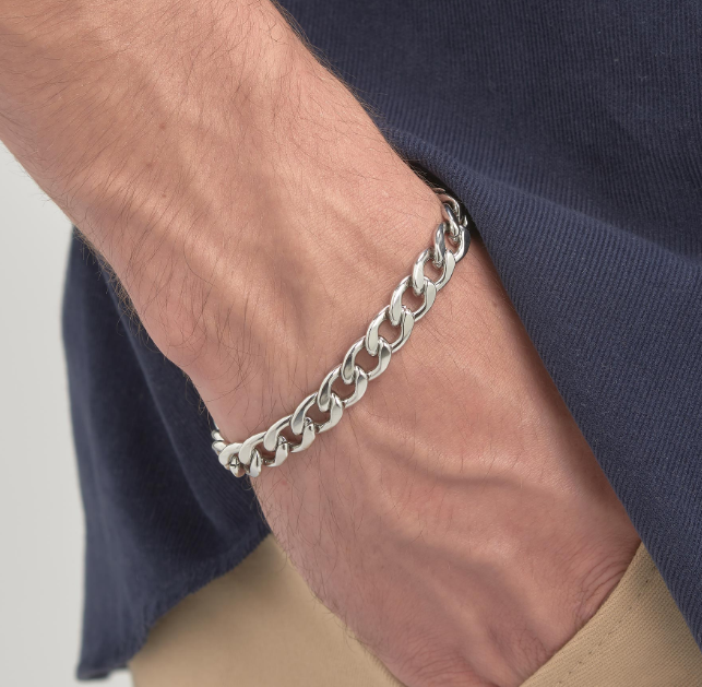 Mens Stainless Lg Chain Bracelet