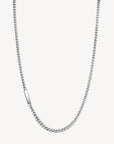 Mens Box Chain Tag Necklace
