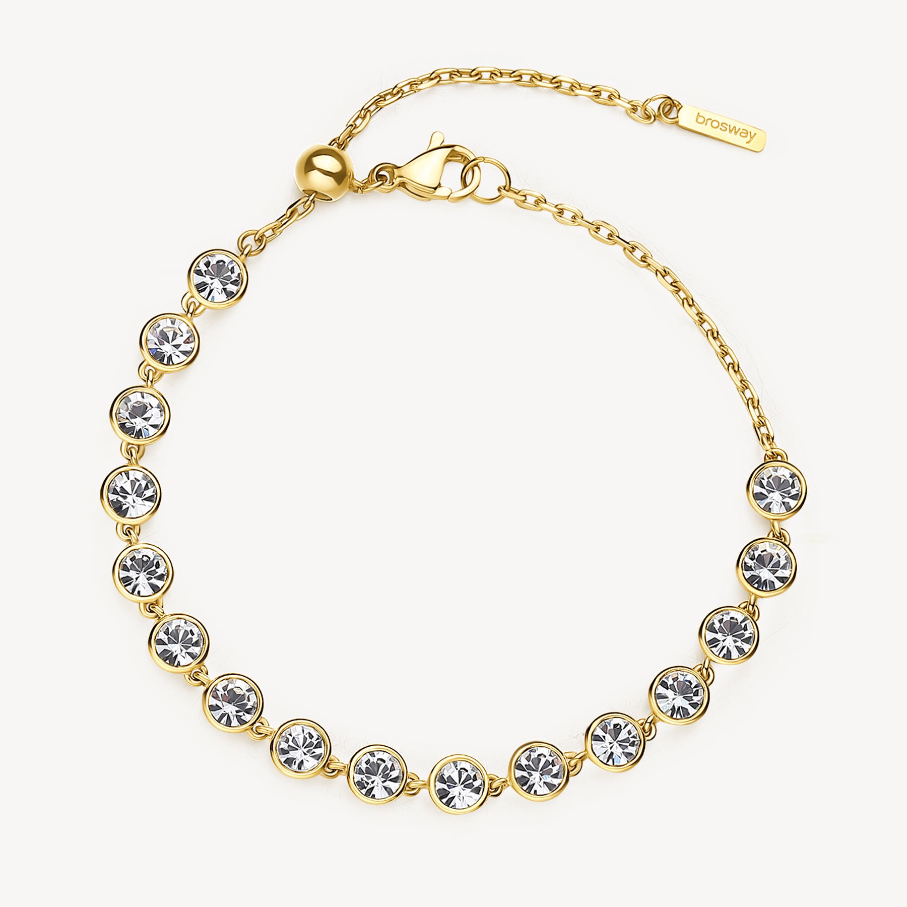 Symphonia CZ Adjustable Bracelet - Gold