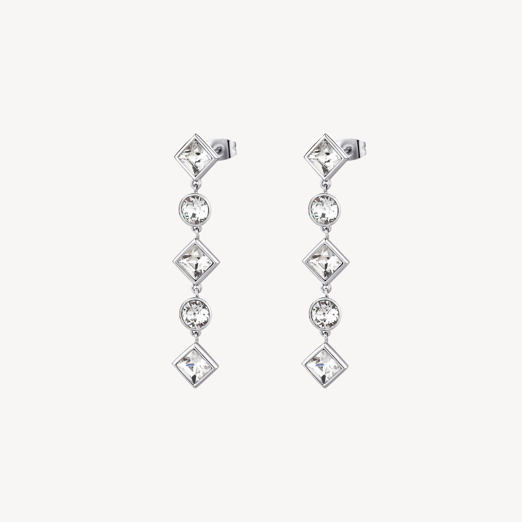Emphasis Dangle Crystal Earrings