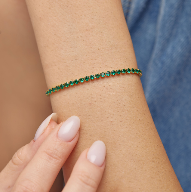 Emerald CZ Bracelet