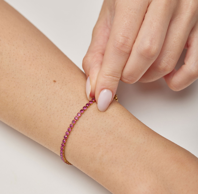 Ruby CZ Bracelet
