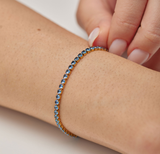 Light Sapphire CZ Bracelet